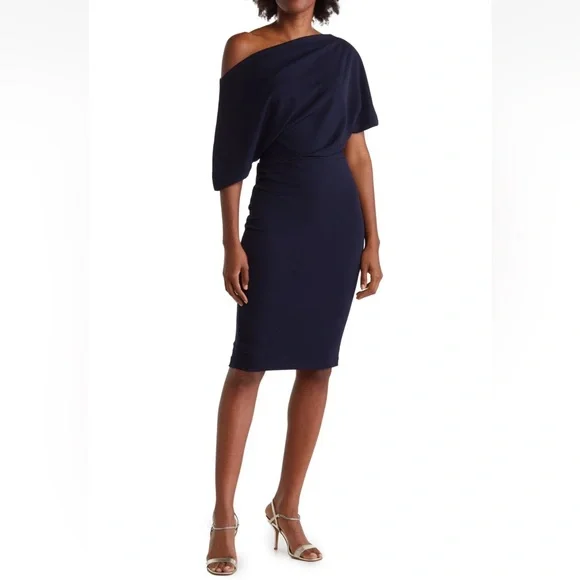 NWT ALEXIA ADMOR ‘Olivia’ Off-The-Shoulder Dress - Picture 1 of 16